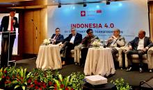 Moderator: Mr. Christophe Piganiol (President Director of APL) and the Panelists: Mr. Hassan Karim (Zurich Indonesia), Dr. Ait-Allah Mejri (President Director of Roche Indonesia), Mr. Nurul Ichwan (BKPM - Director of Investment Planning for Services and Zones), Mr. James Castle (CastleAsia), Mr. Dharnesh Gordhon (CEO of Nestle Indonesia) 
